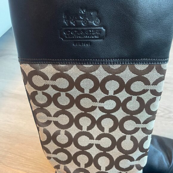 COACH Leather CHRISSI Knee High Riding Boot - Picture 7 of 11